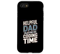 Helpful Dad Enjoying His Coding Time Programmer Père Coque pour iPhone SE (2020) / 7/8