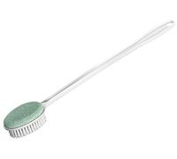 Helping Hand Company Brosse exfoliante pour pieds à long manche avec pierre ponce Éponge flexible à long manche 53 cm