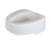 Helping Hand Company EZY-FIT Lunette WC surélevée sans couvercle pour personnes âgées, handicapées et post-chirurgie. Siège de toilette sécurisé et portable. Ajustement universel pour toilettes rondes