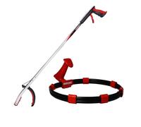 Helping Hand Company Lot de 2 kits de ramassage de litière pour adultes | 1 ramasse-litière robuste Pro de 83,8 cm avec prise en main solide et sûre et 1 sac poubelle léger avec clips. Collecte facile
