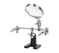 Helping Hands Loupe pour réparation professionnelle de PCB avec base stable rotative à 360 degrés pour l'électronique