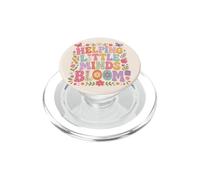 Helping Little Minds Bloom Teacher Fleur Papillon Pomme PopSockets PopGrip pour MagSafe