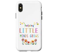 Helping Little Minds Grow Flower Elementary School Teacher Coque pour iPhone X/XS