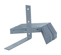 HELPMATE - 24 equerre metal de chaise 120x120x20 mm - Equerre fixation galvanisée et passivée bleue - Equerre de fixation avec protection anti-corrosion, stable & durable - montage facile