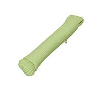 HELPMATE - Corde en Nylon 5 mm Verte Auto-éclairante - Corde Polyvalente pour Le Bricolage et Les activités de Plein air - Convient comme Corde de Tension, Corde de Tente, Corde à Linge, etc. -