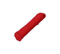 Helpmate Corde Polyvalente 15 m de diamètre 5 mm de diamètre 16 brins tressé PP réfléchissant Flottant Corde extérieure Camping Rouge 15 m 1 x 15 m 3429484
