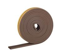 HELPMATE Joint de fenêtre - 6 m - 9 x 4 mm - Ruban d'étanchéité pour portes et fenêtres - Autocollant - Profil E - Joint profilé pour crevasses étroites de 2 à 3,5 mm - Marron