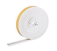 HELPMATE - Bande d'étanchéité autocollante pour fenêtres et portes - Joint d'étanchéité pour fenêtres/portes pour isoler les fentes de 2,5 à 5mm de large - Bande étanche 9x5,5mm (Profilé P|18m|Blanc)