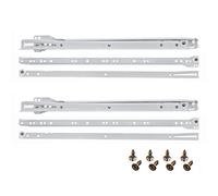 HELPMATE Lot de 2 paires de 4 rails de tiroir 500 mm - Avec matériel de fixation