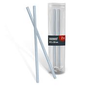 HELPMATE - Tige filetée M12x330 mm en acier galvanisé - 2 pièces - Tige inox filetée avec filetage métrique complet - Tige filetée avec classe de résistance 4.8 - DIN 976