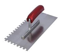 HELPMATE - Truelle dentée 8 x 8 mm - Spatule dentée professionnelle fabriquée en Allemagne en acier inoxydable - Truelle dentée de 230 x 130 mm pour l'application de mastic et de colle à carrelage