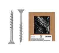 HELPMATE - Vis universelles tête fraisée - 4x40 mm - acier inoxydable A2 - 225 vis à bois avec entraînement en T et filetage partiel - Vis pour l'intérieur et l'extérieur