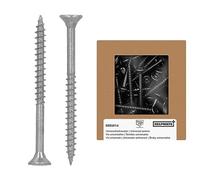 HELPMATE - Vis universelles tête fraisée - 4x50 mm - acier inoxydable A2 - 200 vis à bois avec entraînement en T et filetage partiel - Vis pour l'intérieur et l'extérieur