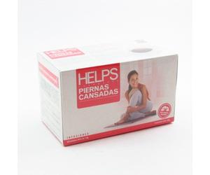 HELPS INFUSIONS - Infusion Vigne Rouge, meliloto, hamamélis et myrtille. Il améliore la circulation et réduit pénibilité. Helps les jambes fatiguées. Boîte de 20 sachets.