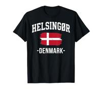 Helsingør Danmark Denmark Danish Flag Souvenir Europe Tour T-Shirt