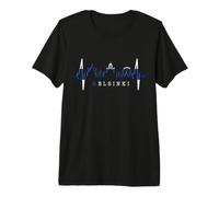 Helsinki Skyline Battement de Cœur Finlande J'aime Helsinki T-Shirt Haut de Gamme
