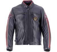 Helstons Ace 10Ans Veste en cuir de moto, bleu foncé, Taille XXL
