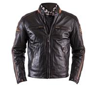 helstons Ace Rag Veste en cuir Marron M homme