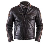 Helstons Ace Rag veste en cuir marron XXXL