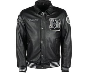 Helstons Cheyenne Veste en cuir de moto, noir, Taille L