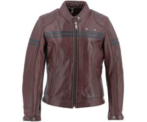 Helstons Chica Buffalo Veste en cuir de moto pour dames, rouge, taille L pour femmes