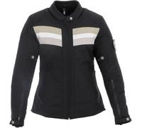 Helstons Corvette imperméable à l’eau dames moto textile veste, noir-blanc, taille XL pour femmes