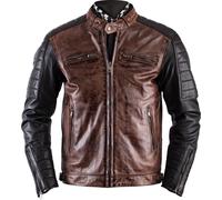 Helstons Cruiser Rag Veste en cuir, noir-brun, taille 2XL pour homme