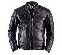 Helstons Cruiser Rag Veste en cuir, noir, taille XL pour homme