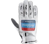Helstons Detour Gants de moto, Blanc/Noir, Taille 12