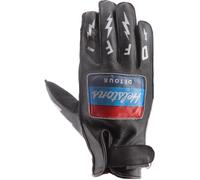 Helstons Detour Gants de moto, Noir/Blanc, Taille 13