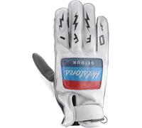 Helstons Detour Gants de moto, noir-blanc, taille M L pour homme