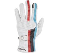 Helstons Eagle Air Gants de moto, blanc-rouge, taille 2XL