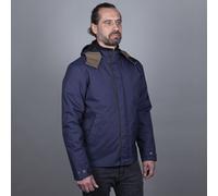 Helstons Flame veste textile de moto imperméable, bleu, taille XL pour homme
