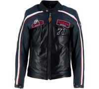 Helstons Formula Sport veste en cuir de moto imperméable, noir-bleu, taille 3XL pour homme