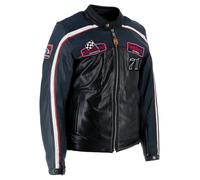 helstons Formular Sport Veste en cuir Noir/Bleu M homme