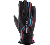 Helstons Freedom Gants de moto d’été pour dames, noir-rouge-bleu, taille S pour femmes