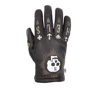 Helstons Gants En Cuir Kustom Hiver Skull