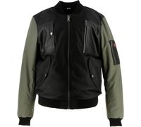 Helstons H-Bomb Blouson textile de moto, noir-vert, taille L pour homme