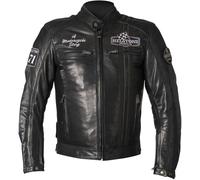 Helstons Indy Veste en cuir de moto, noir, Taille L