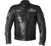 Helstons Indy Veste en cuir de moto, noir, Taille XL