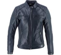 Helstons Jody Blouson en cuir de moto pour femmes, bleu, taille M