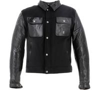 Helstons Kansas veste en cuir textile de moto imperméable à l’eau, noir, Taille M