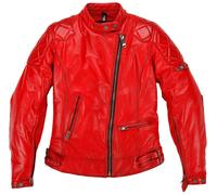 Helstons KS70 Veste en cuir de dames, rouge, taille L pour femmes