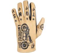 Helstons Kustom Gants de moto, beige, taille 3XL pour homme