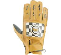 Helstons Logo Leather Gloves Jaune 3XL Homme