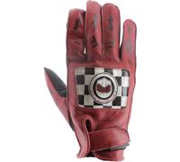 Helstons Logo Gants de moto, Rouge/Noir, Taille 13
