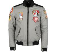Helstons Lynx Veste textile de moto, Argent, Taille L