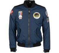 Helstons Lynx Veste textile de moto, bleu, Taille L