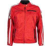 Helstons Queen Mesh Veste textile de moto de dames, rouge, taille S pour femmes
