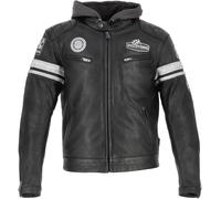 Helstons Riposte Veste en cuir de moto, noir, Taille S